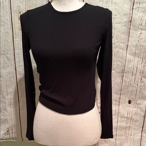 Elegant Black Long Sleeve Top